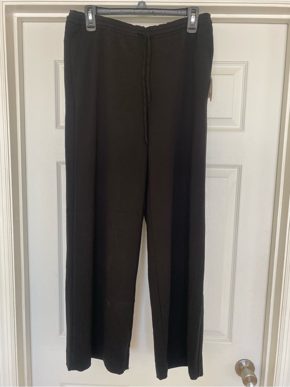 Camila Coelho NWT Women’s Black Wide-Leg Drawstring Pants
